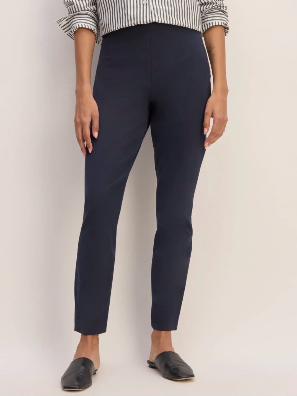 NWT Everlane Curvy Side Zip Work Pant Navy Size 6